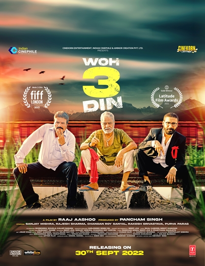 Sanjay Mishra’s WOH 3 DIN Wins At Falcon International Fest In London  Cementing Indian Feature Film’s Success On A Global Scale